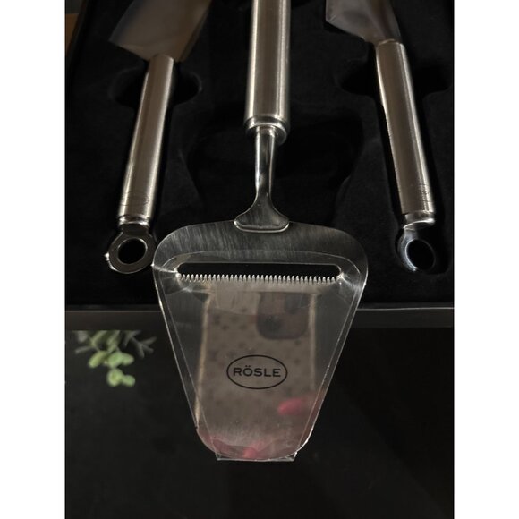 Rösle 3-Piece Stainless Steel Cheese Knife & Spreader Set NIB - Picture 11 of 16